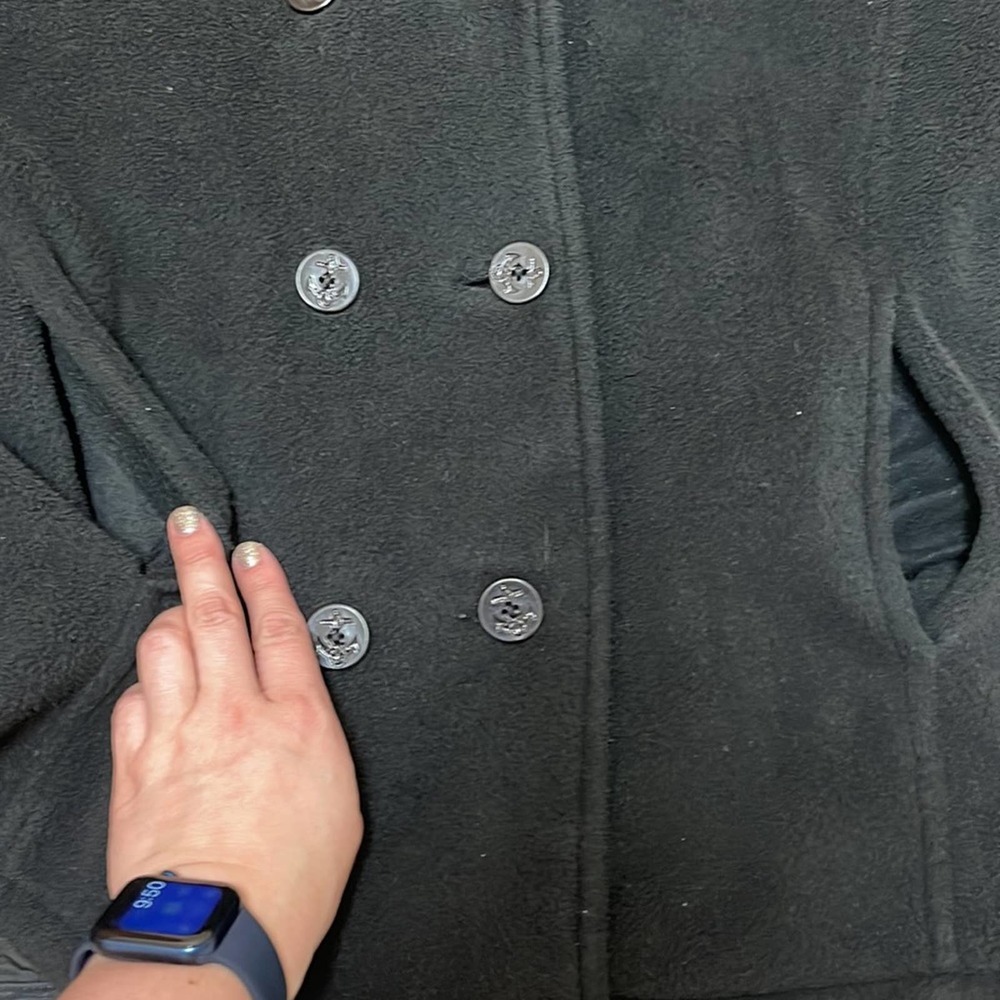 Vintage Fleece Button Front Jacket Women's Size M ? - Picture 8 of 11